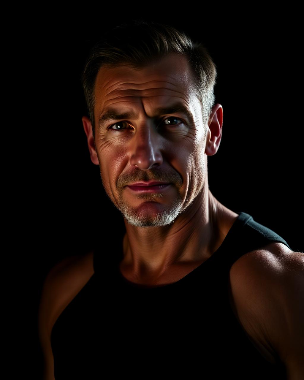 Man in his forties looking focused and energised